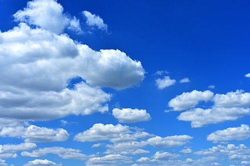 clouded sky  clouds  cumulus