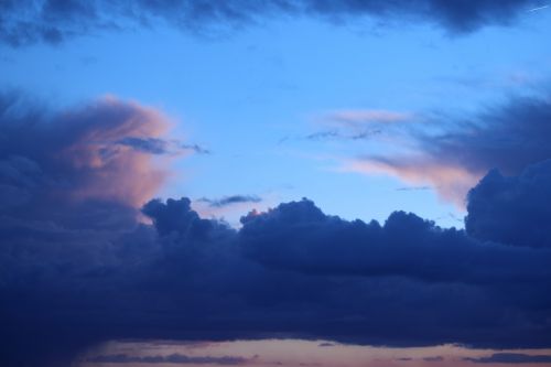 clouds nature blue