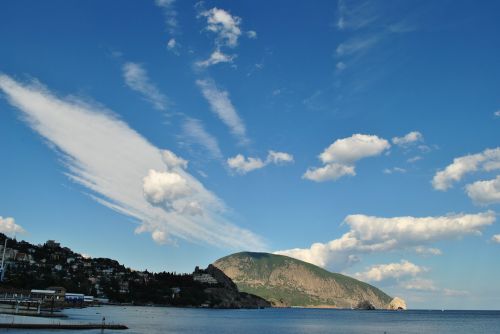 clouds bear mountain crimea