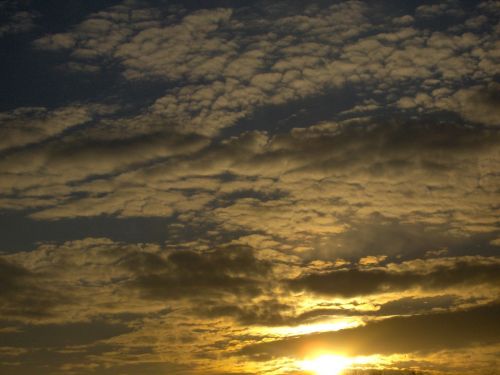 clouds nature sunset