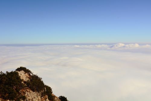 clouds mountains landscape