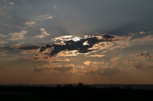 clouds sky evening