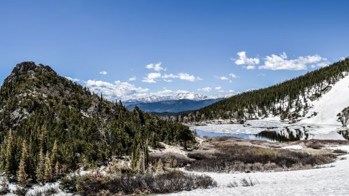 clouds landscape mountain range