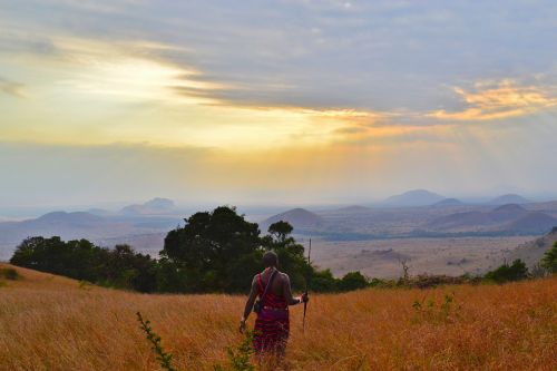 clouds cropland dawn