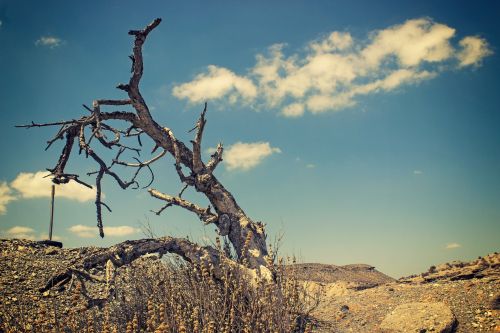 clouds desert landscape