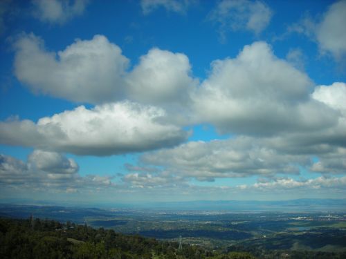 clouds sky blue