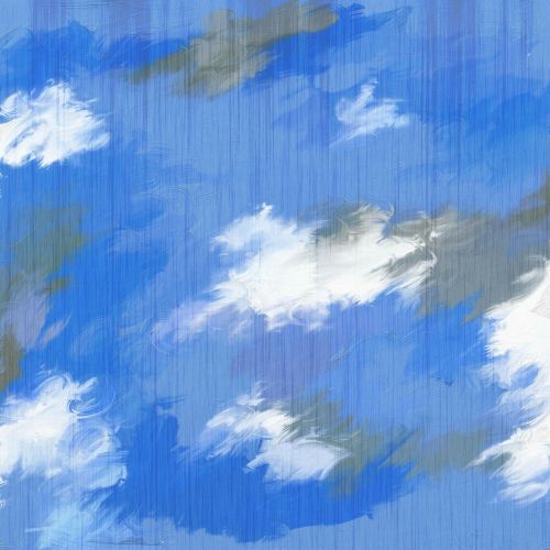 clouds paint painted