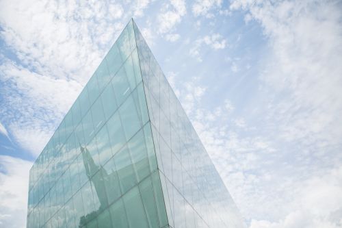 clouds architecture skyscraper