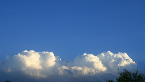 clouds white cumulus
