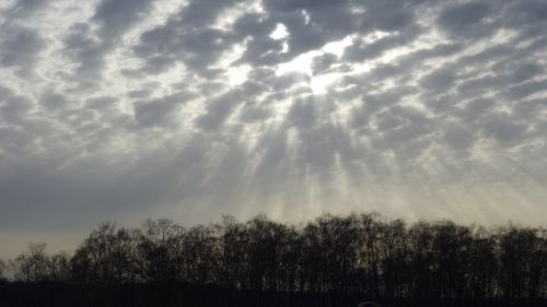 clouds twilight sky