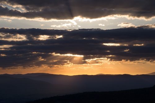 clouds landscape mountains