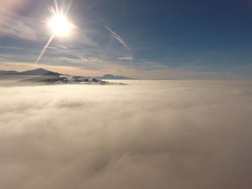 clouds aerial view about clouds