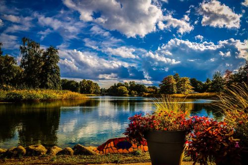 clouds sky landscape