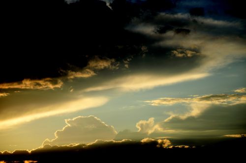 clouds mystical sky