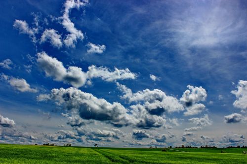 clouds landscape nice weather