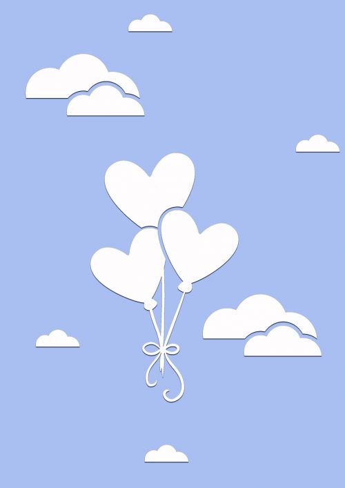 clouds sky air balloons