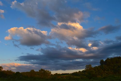 clouds sky sunset