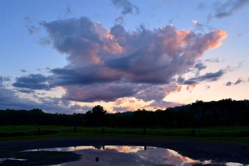 clouds sky sunset