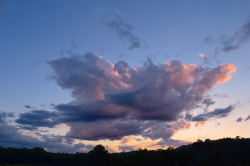 clouds sky sunset