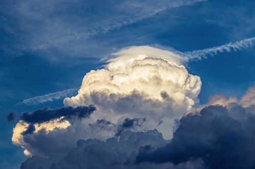 clouds the sky storm