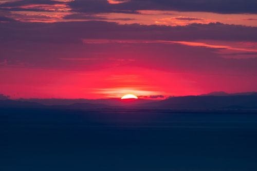 clouds sky sunset