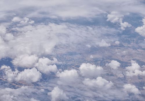 clouds sky aerial