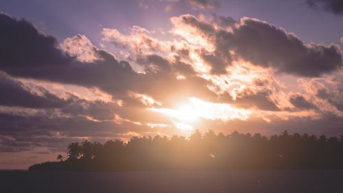 clouds sky sunset