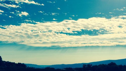 clouds landscape nature