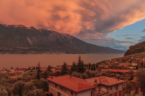 clouds sunset italy