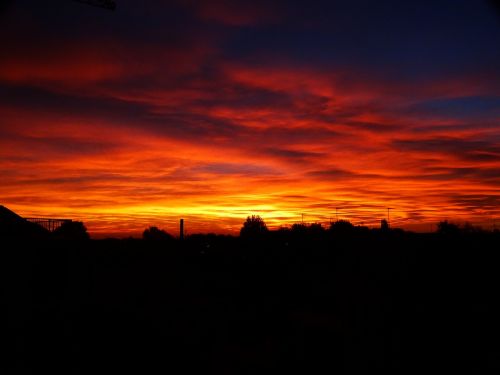 clouds colors sunset