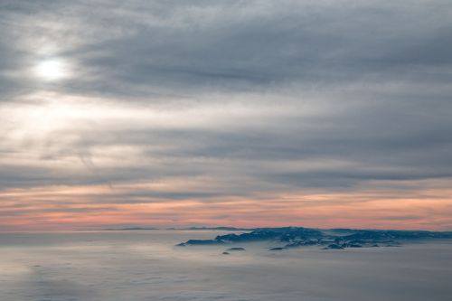 clouds above the clouds fly