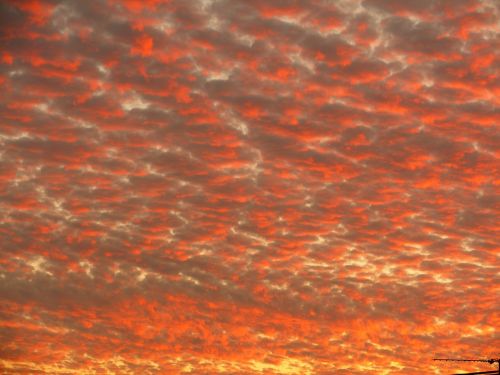 clouds sunset red