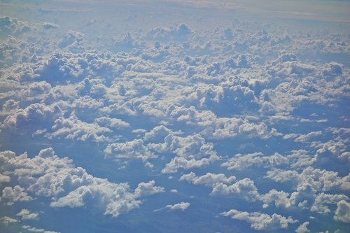 clouds  aerial view  sky