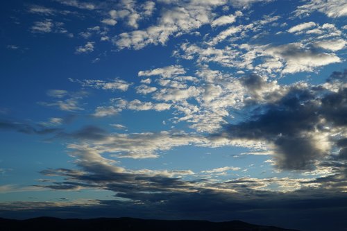 clouds  sky  sunset