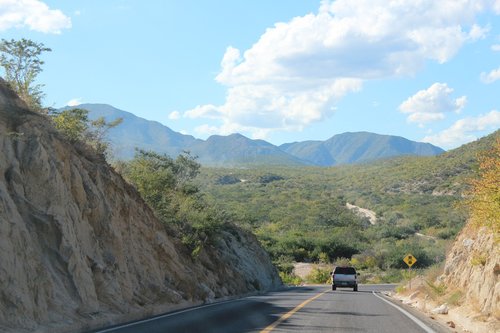 clouds  road  landscape