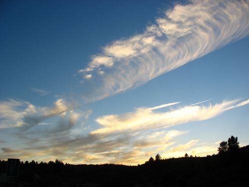 clouds sky light