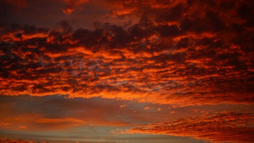 clouds  dawn  red