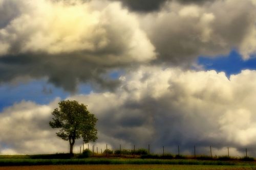 clouds nature landscape