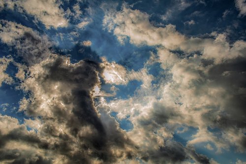 clouds  white  nature