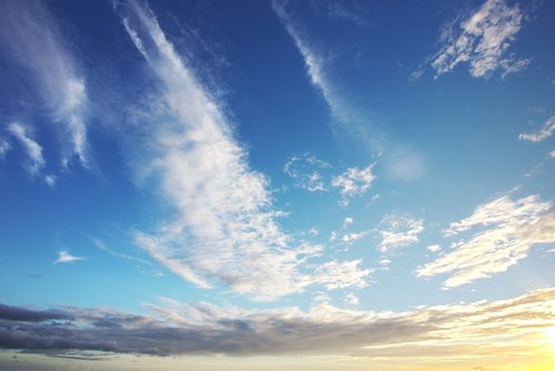 clouds  sky  sunset