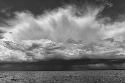 clouds  lake  water