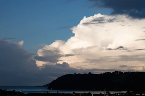 clouds morning light coast