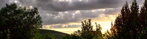 clouds  mountain  panorama