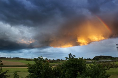 clouds rainbow sky