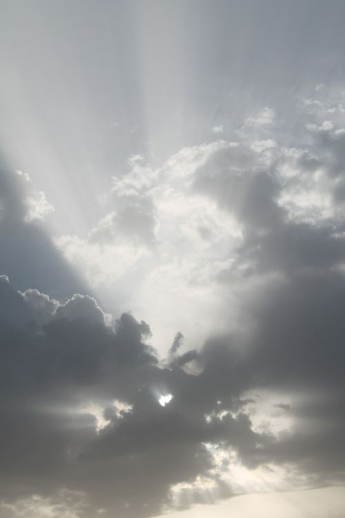 clouds backlight sky