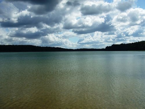 clouds water landscape