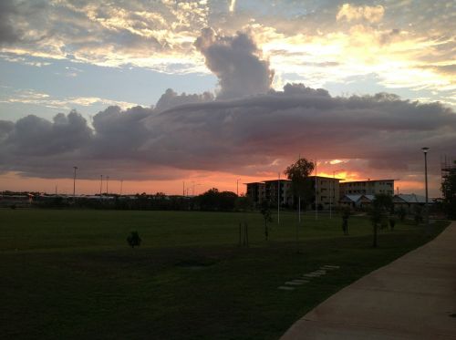 clouds storm threatening