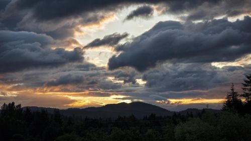 clouds nature dark