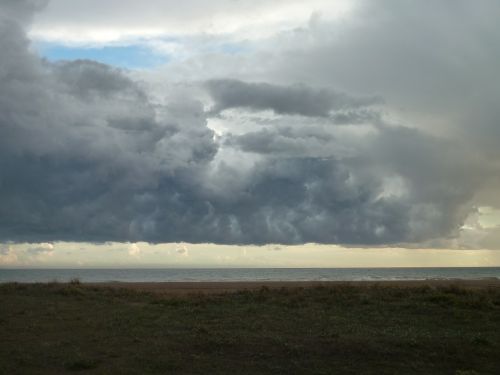 clouds sea storm