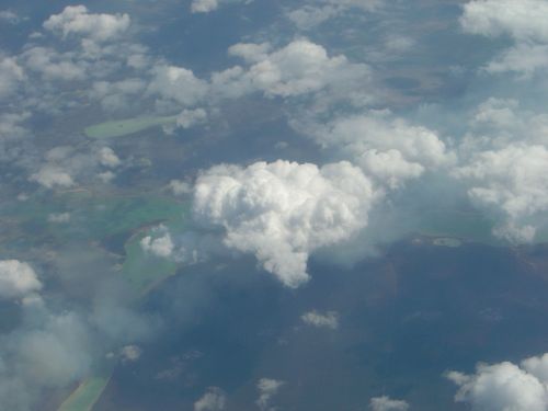 clouds weather aerial view